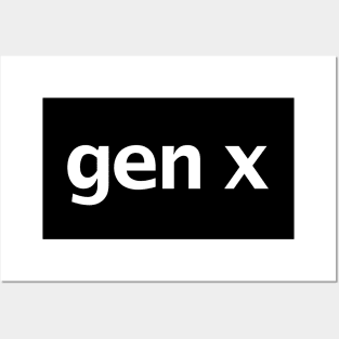 Gen X Minimal Typography Posters and Art